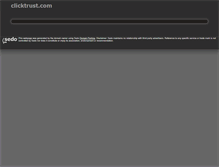 Tablet Screenshot of clicktrust.com